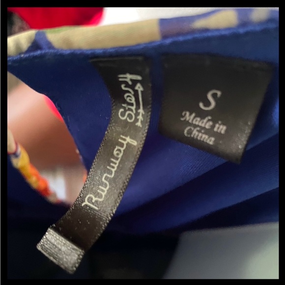 Multi Color Floral Print Lined • Boho • Lined • Layered • Puffy Skirt - Picture 4 of 8